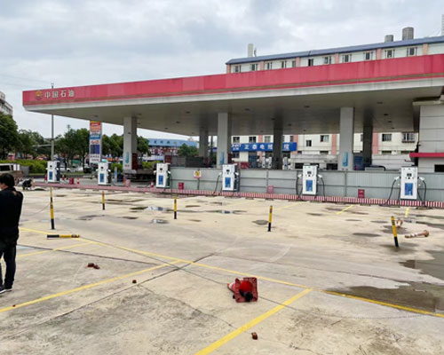 Gas station electric vehicle charging installation project Gas station electric vehicle charging installation project